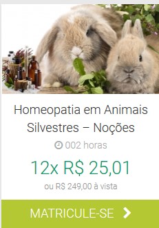 Homeopatia Animais Silvestres EAD